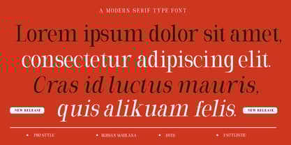 Milghera Serif Font Poster 9