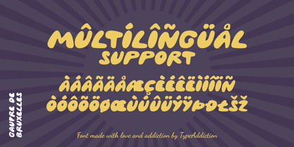 Gaufre de Bruxelles Font Poster 5