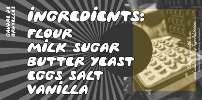 Gaufre de Bruxelles Font Poster 8