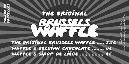 Gaufre de Bruxelles Font Poster 7