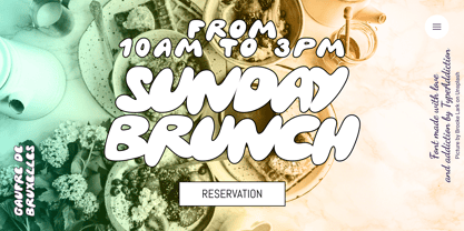 Gaufre de Bruxelles Font Poster 11