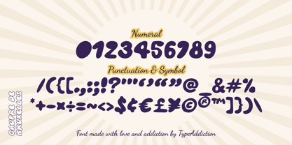 Gaufre de Bruxelles Font Poster 4