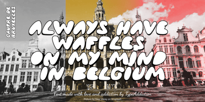 Gaufre de Bruxelles Font Poster 9