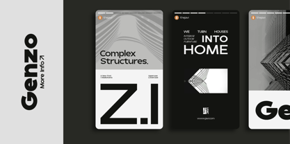 Genzo Font Poster 6