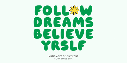Mang Apies Font Poster 4