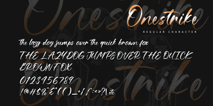 Onestrike Font Poster 8