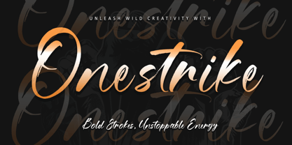 Onestrike Font Poster 1