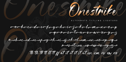 Onestrike Font Poster 9