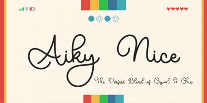 Aiky Nice Font Poster 1