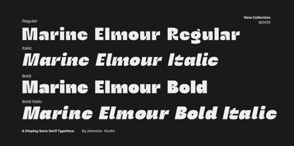 Marine Elmoure Font Poster 3