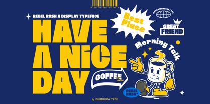 Rebel Rush Font Poster 3