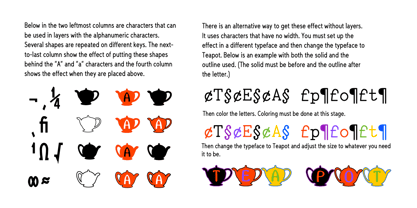 Teapot Font Poster 5