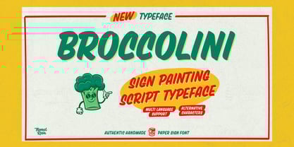 Broccolini Font Poster 1
