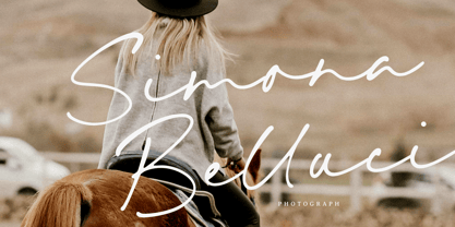 Bridget Signature Font Poster 4