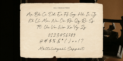 Bridget Signature Font Poster 6