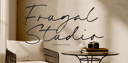 Bridget Signature Font Poster 2