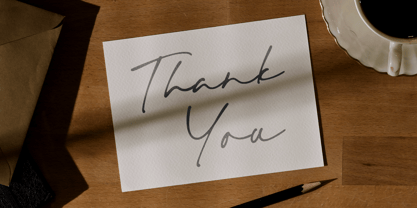 Bridget Signature Font Poster 7