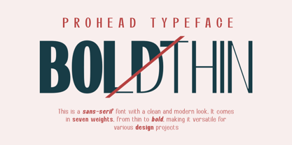 Prohead Font Poster 2