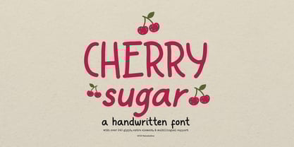 Cherry Sugar Font Poster 1