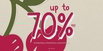 Cherry Sugar Font Poster 5