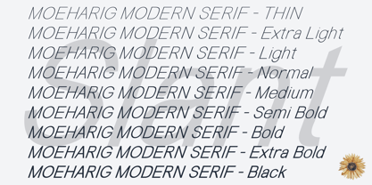 Moeharig Font Poster 2