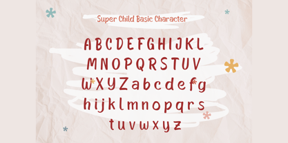 Super Child Font Poster 3