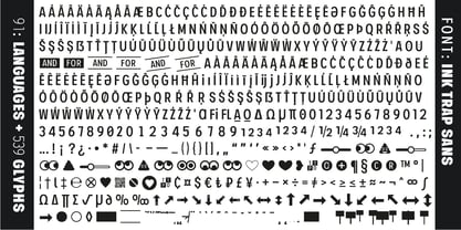 Ink Trap Sans Font Poster 5