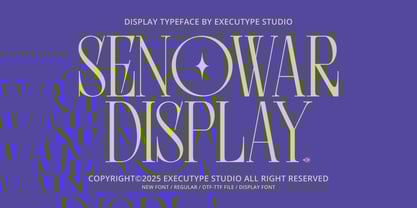 Senowar Display Font Poster 1
