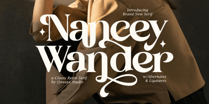Nancey Wander Font Poster 1