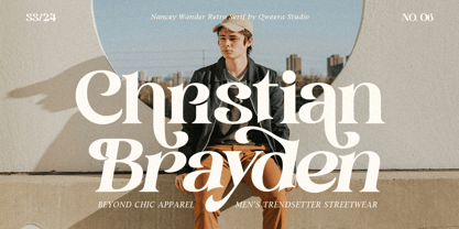 Nancey Wander Font Poster 3