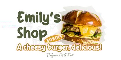 Dalgona Milk Font Poster 4