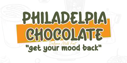 Dalgona Milk Font Poster 2