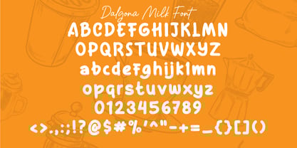 Dalgona Milk Font Poster 6