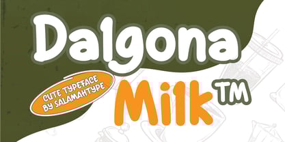 Dalgona Milk Font Poster 1