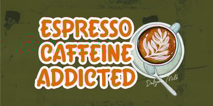 Dalgona Milk Font Poster 3