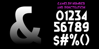 Gamelry Font Poster 7