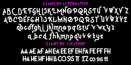 Gamelry Font Poster 9