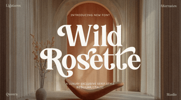 Wild Rosette Font Poster 1