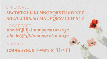 Wild Rosette Font Poster 2