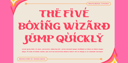 One Megul Font Poster 2