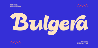 Bulgera Font Poster 1