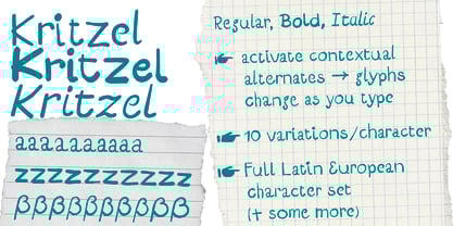 Kritzel Font Poster 1