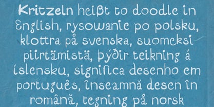 Kritzel Font Poster 3