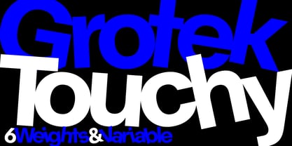 Grotek Touchy Font Poster 2