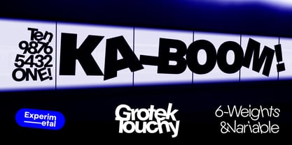 Grotek Touchy Font Poster 1