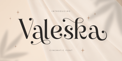 Valeska Font Poster 1