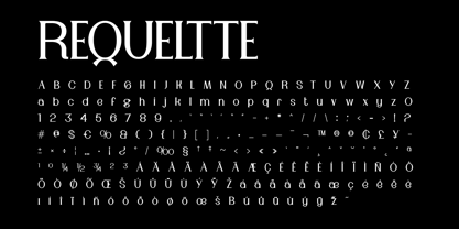 Requeltte Display Font Poster 6