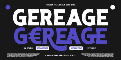 Gereage Font Poster 1