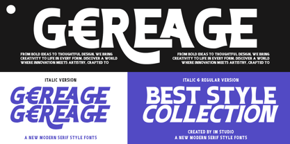 Gereage Font Poster 3