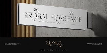 Luxany Display Pro Font Poster 10